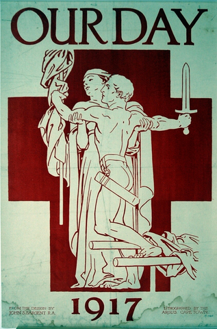 Affiche « Red Cross Our Day 1917 ». Reproduction intégrale de l’exemplaire conservé par Art Institute of Chicago.