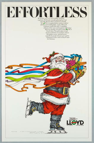 Affiche « Effortless! / Lloyd Center ». Reproduction intégrale de l’exemplaire conservé par Cooper Hewitt, Smithsonian Design Museum.