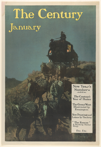 Affiche « The Century, New Year's Number, January ». Reproduction intégrale de l’exemplaire conservé par The Metropolitan Museum of Art.