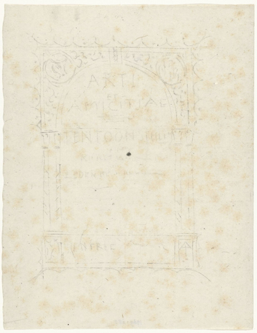 Affiche « Ontwerp voor een affiche voor Arti et Amicitiae ». Reproduction intégrale de l’exemplaire conservé par Rijksmuseum.