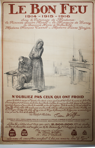 Affiche « The Good Fire - Remember those who are cold ». Reproduction intégrale de l’exemplaire conservé par Art Institute of Chicago.