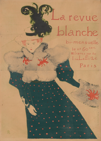 Affiche « La revue blanche ». Reproduction intégrale de l’exemplaire conservé par Art Institute of Chicago.