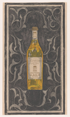 Affiche « Affiche voor Delftsche Slaolie ». Reproduction intégrale de l’exemplaire conservé par Rijksmuseum.