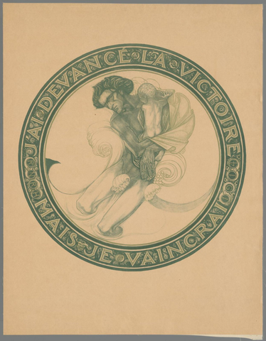 Affiche « J'ai devancé la victoire mais je vaincrai ». Reproduction intégrale de l’exemplaire conservé par Rijksmuseum.