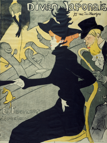 Affiche « Divan Japonais ». Reproduction intégrale de l’exemplaire conservé par Art Institute of Chicago.