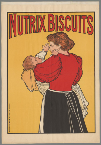Affiche « Nutrix biscuits ». Reproduction intégrale de l’exemplaire conservé par Rijksmuseum.