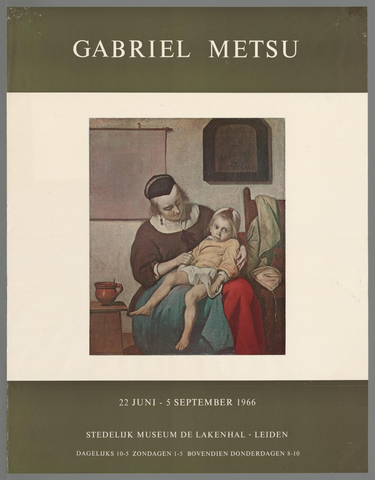 Affiche « Gabriël Metsu ». Reproduction intégrale de l’exemplaire conservé par Rijksmuseum.