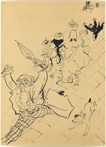 Affiche « La vache enragée ». Reproduction intégrale de l’exemplaire conservé par Art Institute of Chicago.