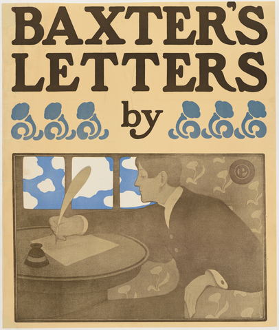 Affiche « Baxter's Letters ». Reproduction intégrale de l’exemplaire conservé par The Metropolitan Museum of Art.