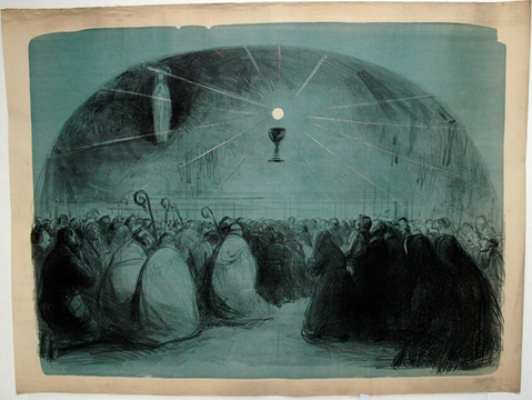 Affiche « Lourdes, 1914, 25th International Eucharistic Congress ». Reproduction intégrale de l’exemplaire conservé par Art Institute of Chicago.