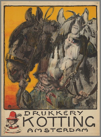 Affiche « Drukkerij Kotting Amsterdam ». Reproduction intégrale de l’exemplaire conservé par Rijksmuseum.