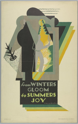 Affiche « From Winters Gloom to Summers Joy ». Reproduction intégrale de l’exemplaire conservé par Cooper Hewitt, Smithsonian Design Museum.