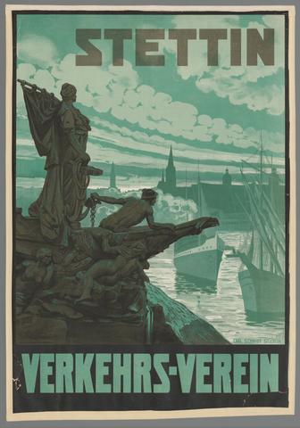 Affiche « Stettin. Verkehrs-Verein ». Reproduction intégrale de l’exemplaire conservé par Rijksmuseum.