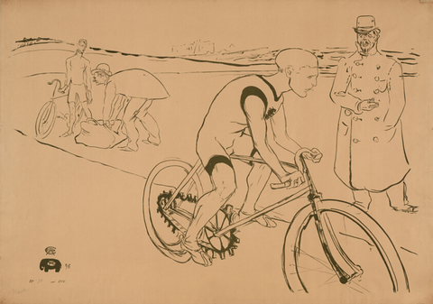 Affiche « Cycle Michael ». Reproduction intégrale de l’exemplaire conservé par Art Institute of Chicago.