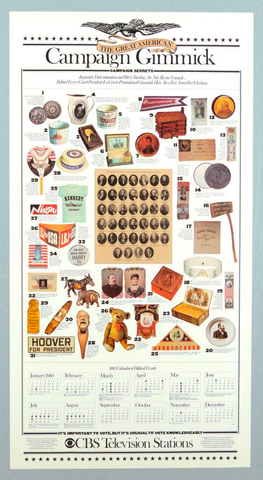 Affiche « Campaign Gimmick ». Reproduction intégrale de l’exemplaire conservé par Cooper Hewitt, Smithsonian Design Museum.