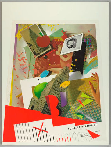 Affiche « Douglas W Schmidt ». Reproduction intégrale de l’exemplaire conservé par Cooper Hewitt, Smithsonian Design Museum.