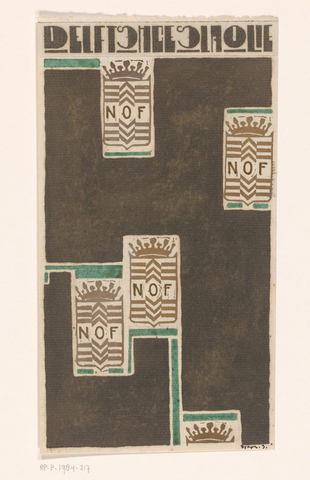 Affiche « Ontwerp voor affiche voor Delftsche Slaolie ». Reproduction intégrale de l’exemplaire conservé par Rijksmuseum.