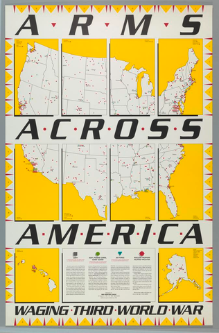 Affiche « Arms Across America ». Reproduction intégrale de l’exemplaire conservé par Cooper Hewitt, Smithsonian Design Museum.