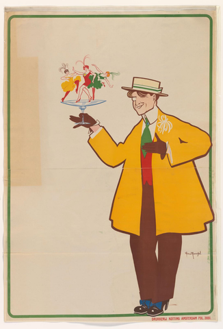 Affiche « Affiche voor het Palais de Danse te Scheveningen, 1914 ». Reproduction intégrale de l’exemplaire conservé par Rijksmuseum.