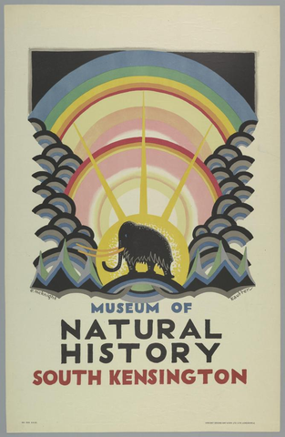 Affiche « Museum of Natural History ». Reproduction intégrale de l’exemplaire conservé par Cooper Hewitt, Smithsonian Design Museum.