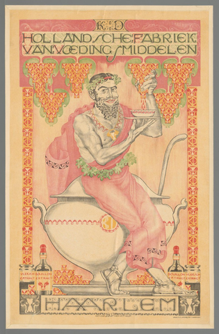 Affiche « K.D. Hollandsche Fabriek van Voedingsmiddelen ». Reproduction intégrale de l’exemplaire conservé par Rijksmuseum.