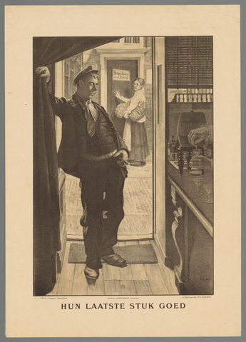 Affiche « Hun laatste stuk goed ». Reproduction intégrale de l’exemplaire conservé par Rijksmuseum.
