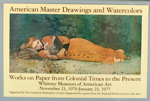 Affiche « The American Federation of Arts ». Reproduction intégrale de l’exemplaire conservé par Cooper Hewitt, Smithsonian Design Museum.