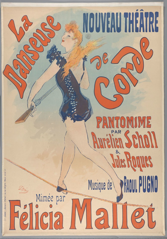 Affiche « La danseuse de corde, 1891 ». Reproduction intégrale de l’exemplaire conservé par Rijksmuseum.