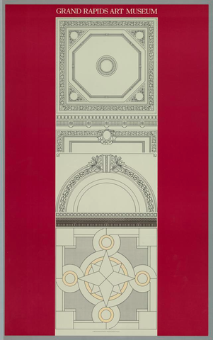 Affiche « Grand Rapids Art Museum ». Reproduction intégrale de l’exemplaire conservé par Cooper Hewitt, Smithsonian Design Museum.