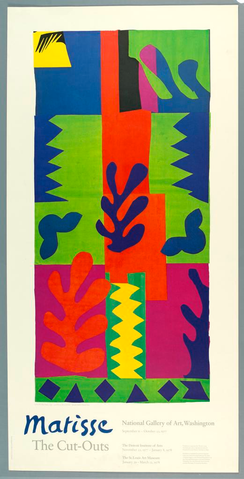Affiche « Matisse: The Cutouts ». Reproduction intégrale de l’exemplaire conservé par Cooper Hewitt, Smithsonian Design Museum.