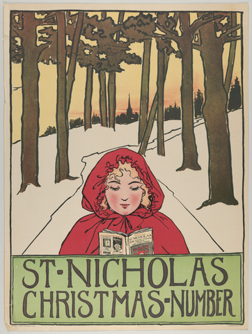 Affiche « St. Nicholas, Christmas Number ». Reproduction intégrale de l’exemplaire conservé par The Metropolitan Museum of Art.