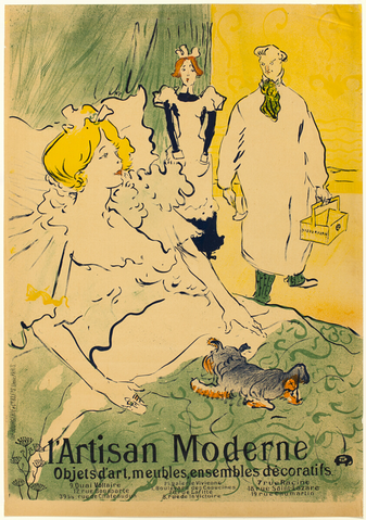 Affiche « L'Artisan Moderne ». Reproduction intégrale de l’exemplaire conservé par Art Institute of Chicago.