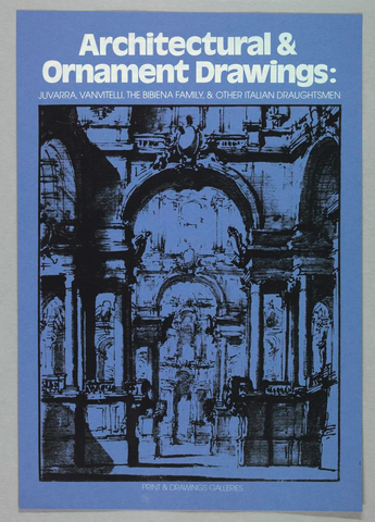 Affiche « Architctural and Ornament Drawings ». Reproduction intégrale de l’exemplaire conservé par Cooper Hewitt, Smithsonian Design Museum.