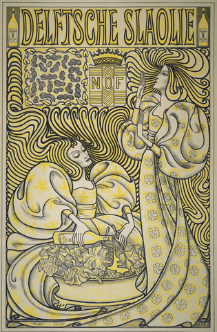 Affiche « Affiche Delftsche Slaolie ». Reproduction intégrale de l’exemplaire conservé par Rijksmuseum.