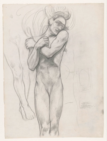 Affiche « Figuurstudie voor de affiche Lucifer van Vondel ». Reproduction intégrale de l’exemplaire conservé par Rijksmuseum.