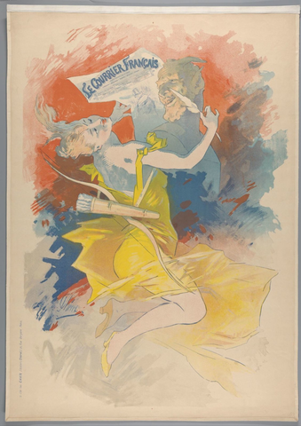 Affiche « Courrier français, 1891 ». Reproduction intégrale de l’exemplaire conservé par Rijksmuseum.