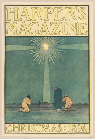 Affiche « Harper's Magazine, Christmas ». Reproduction intégrale de l’exemplaire conservé par The Metropolitan Museum of Art.