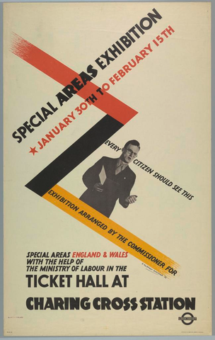 Affiche « Special Areas Exhibition ». Reproduction intégrale de l’exemplaire conservé par Cooper Hewitt, Smithsonian Design Museum.