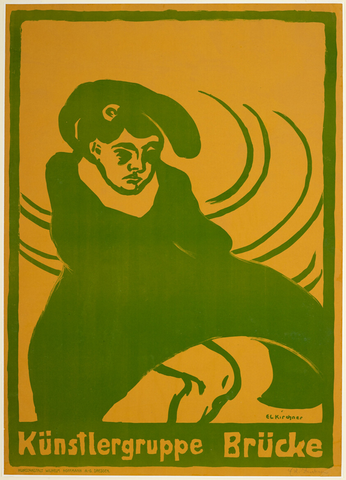 Affiche « Poster for Die Brücke ». Reproduction intégrale de l’exemplaire conservé par Art Institute of Chicago.