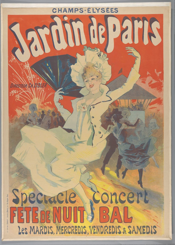 Affiche « Champs-Elysées. Jardin de Paris, 1890 ». Reproduction intégrale de l’exemplaire conservé par Rijksmuseum.