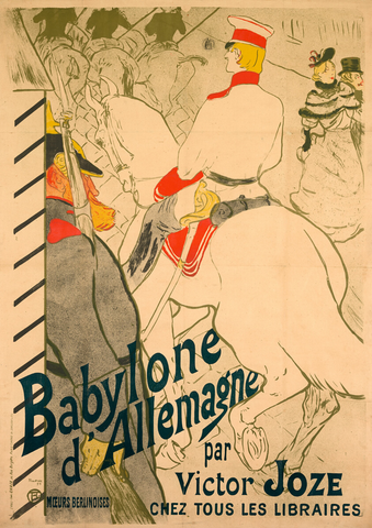 Affiche « Babylone d'Allemagne ». Reproduction intégrale de l’exemplaire conservé par Art Institute of Chicago.