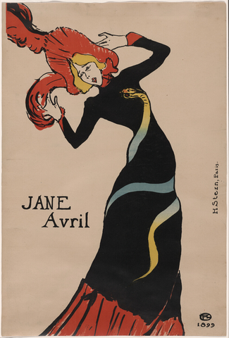 Affiche « Jane Avril ». Reproduction intégrale de l’exemplaire conservé par Art Institute of Chicago.